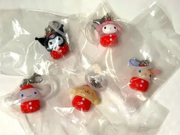 산리오 딸기 메지루시 액세서리 5개 세트