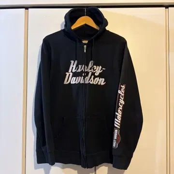 Harley-Davidson 할리데이비슨 지퍼 후드티 블랙 XL