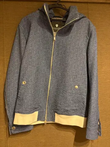 BLACK LABEL 후드 부착 집업 후드티