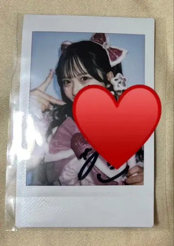 쿠리타 나츠카 생일 기념 복권 S상 친필 사인 폴라로이드