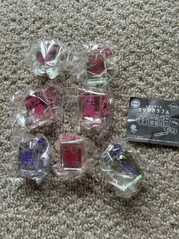 [최종 가격] 귀여운 참새 클리어 컬러풀 마작패 vol.5