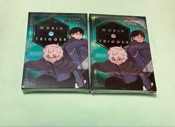 월드 트리거 오로라 카드놀이 2점