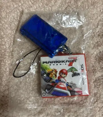 [ 미개봉품 ] 3DS 마리오 카트7 미니어처 스트랩 파랑 가챠