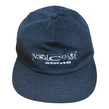 Volcom 블랙 코듀로이 캡