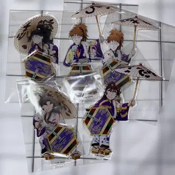 닌타마 란타로 5학년 극락탕 아크릴 스탠드 5개 세트