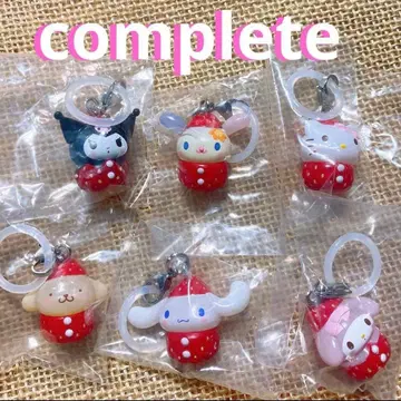 새상품 산리오 딸기 메지루시 액세서리 컴프 컴플리트