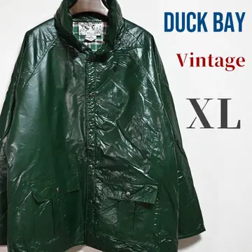 DUCK BAY 빈티지 PVC 자켓 XL 그린
