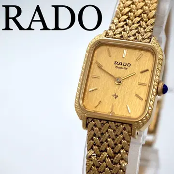 583 작동 RADO 여성용 시계 골드 브레이슬릿 메쉬
