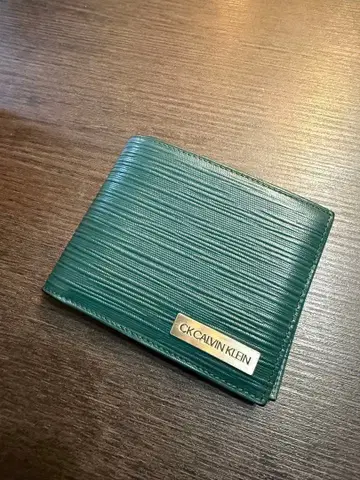 CK 캘빈 클라인 그린 접이식 지갑