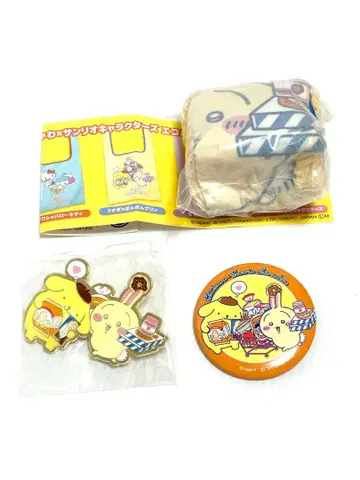 새상품 산리오 치이카와 핀즈 캔뱃지 에코백 가챠
