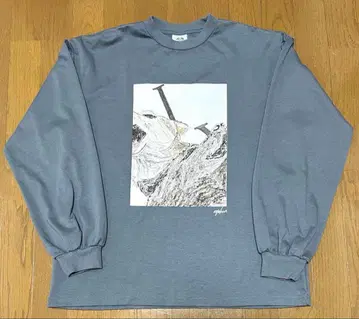 류구조 사냥개 롱 슬리브 T셔츠