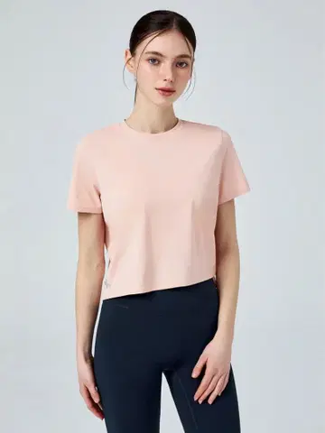 ICE FEATHER LIGHT 2.0 크롭 기장 반팔