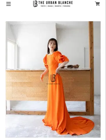 어반 블랑슈 오렌지 드레스