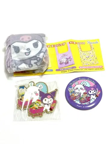 새상품 산리오 치이카와 핀즈 캔뱃지 에코백 가챠