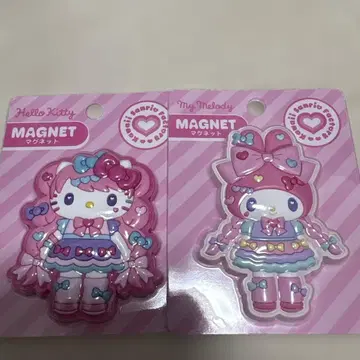 산리오 하라주쿠 한정판 마이멜로디 키티 마그넷 2개