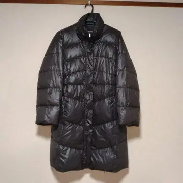 블랙 롱 다운 자켓