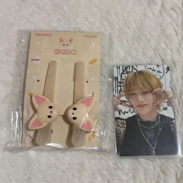 straykids SKZOO 폭시니 헤어 클립 아이엔