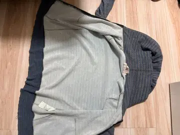 그레이 후드 부착 후드티