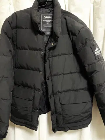 CAMP7 블랙 다운 자켓 L 사이즈