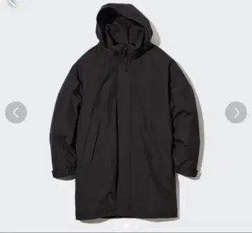 유니클로 방풍 패딩 코트 L 사이즈 블랙