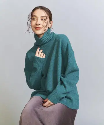 BEAUTY&YOUTH 울 캐시미어 오버 터틀넥 니트 KELLY