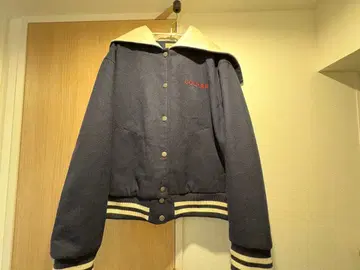 Samansa Mos2 세일러 카라 바시티 자켓