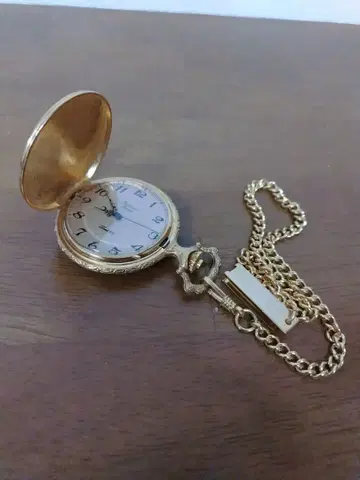 남성용 골드 회중시계 아날로그 앤티크