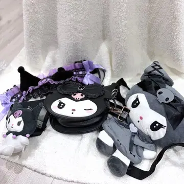 쿠로미 귀, 백 2점, 봉제 인형 4점 세트