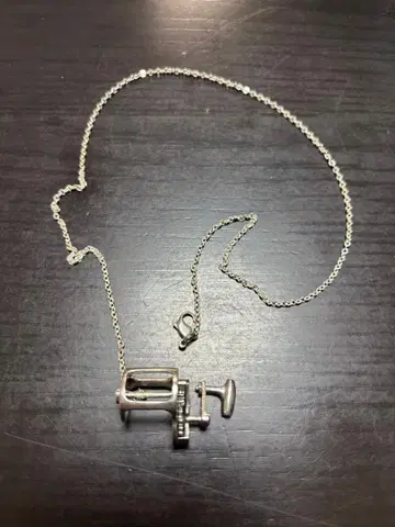 낚시릴형 목걸이 참 가동식 실버925 체인