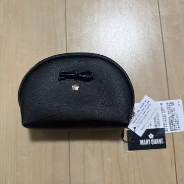MARY QUANT 블랙 파우치 리본 포함