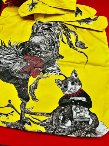 히구치 유코 GUSTAVE 야쿠추 수탉 그림 백