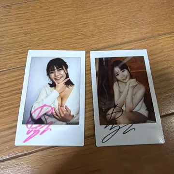 타노 유우 친필 사인 폴라로이드 Blu-ray 특전 2매