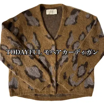 TODAYFUL 투데이풀 레오파드 모헤어 가디건 니트
