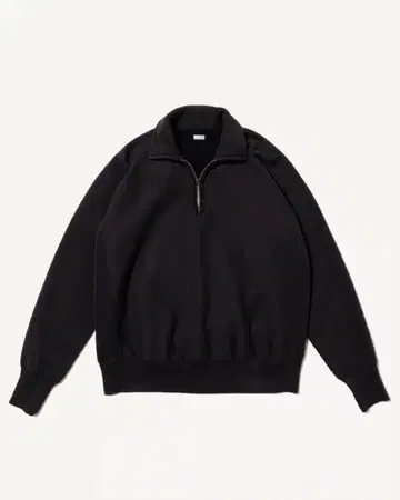 A.PRESSE 빈티지 하프 집 스웨트셔츠