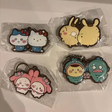 치이카와 x 산리오 다정한 러버 마스코트 4개