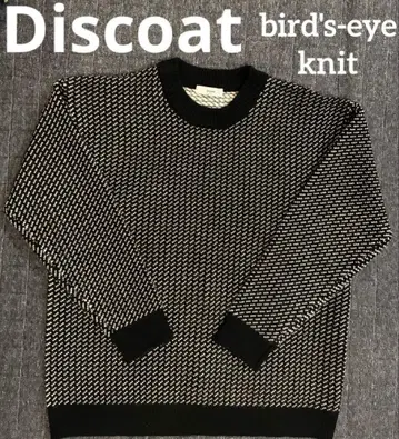 DISCOAT 디스코트 바즈아이 니트 블랙 올 패턴