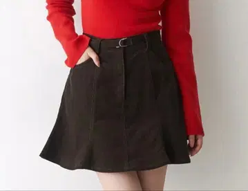 데님 미니 스커트