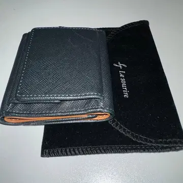 Le sourire 3단 폴더형 지갑 블랙