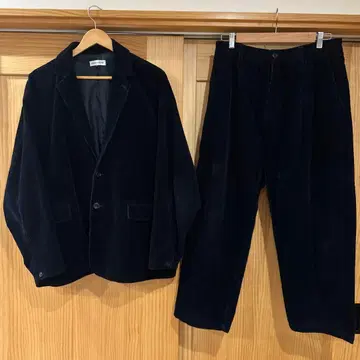 프릭스스토어 코듀로이 셋업 자켓 팬츠 L 네이비