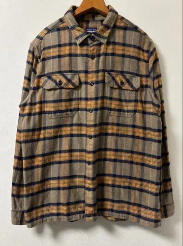 미중 중고품 Patagonia 오가닉 코튼 플란넬 셔츠 L size