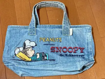 루토트 스누피 데님 토트백 빈티지