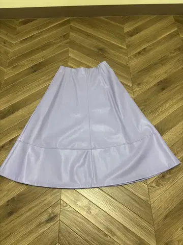 인디비 합성 피혁 롱 스커트