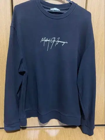 ZARA 블랙 크루넥 트레이닝복 L