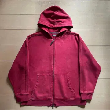 90s 00s ST.JOHN'S BAY 지퍼 후드티 무지 두꺼운 원단