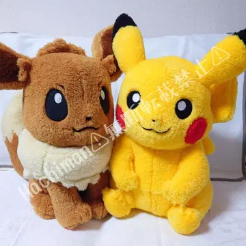 포켓몬 센터 정품 클래식 보아 봉제 인형 피카츄 이브이 세트 판매