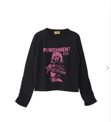 HYSTERIC GLAMOUR 블랙 긴팔 T셔츠