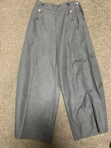 BEAMS HEART 와이드 팬츠 M 사이즈 그레이