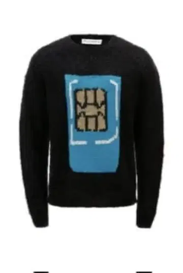 [ 새상품 레어 ] JW ANDERSON sim카드 니트 블랙 L 사이즈