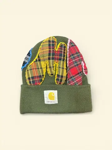 Carhartt 체크 무늬 비니