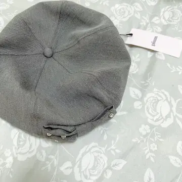 pium 비쥬 리본 베레모 그레이